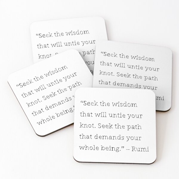Item preview, Rumi quotes black & white designed and sold by KennyLucky.