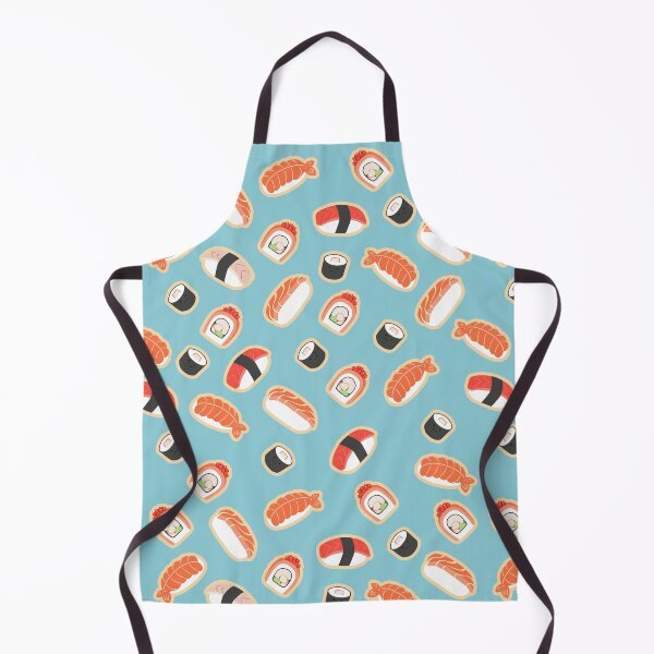 Item preview, Sushi Blue Background Pattern designed and sold by vpessagno.