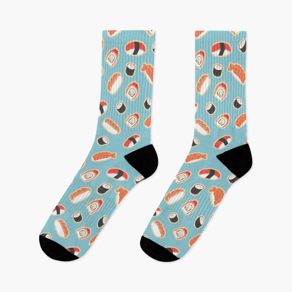 Item preview, Sushi Blue Background Pattern designed and sold by vpessagno.