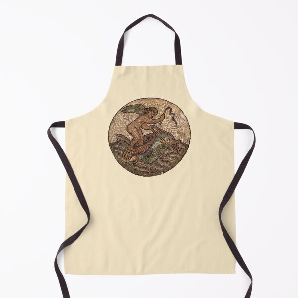 Item preview, Mosaic of Cupid driving a chariot drawn by dolphins, from Ephesus. (On light Beige) designed and sold by DotorEaon.