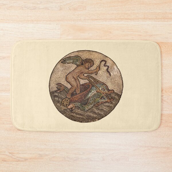 Item preview, Mosaic of Cupid driving a chariot drawn by dolphins, from Ephesus. (On light Beige) designed and sold by DotorEaon.