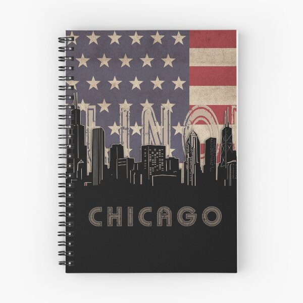 Item preview, chicago skyline flag designed and sold by BekimART2.