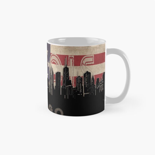 Item preview, chicago skyline flag designed and sold by BekimART2.