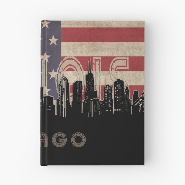 Item preview, chicago skyline flag designed and sold by BekimART2.
