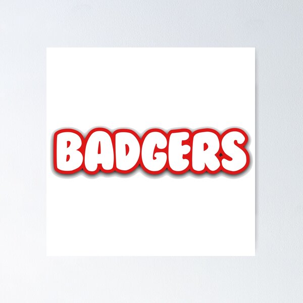 Item preview, badgers designed and sold by createdbysydd.