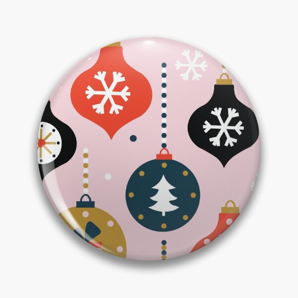 Item preview, Christmas Ornament Pattern (Pink) designed and sold by HeraAndKosmos.