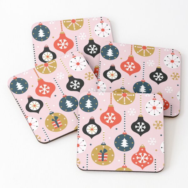 Item preview, Christmas Ornament Pattern (Pink) designed and sold by HeraAndKosmos.