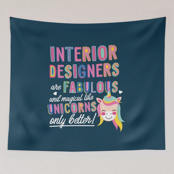 Item preview, Interior Designers are like Unicorns Gift Idea designed and sold by betternotes.