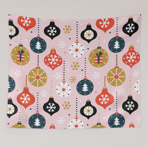 Item preview, Christmas Ornament Pattern (Pink) designed and sold by HeraAndKosmos.