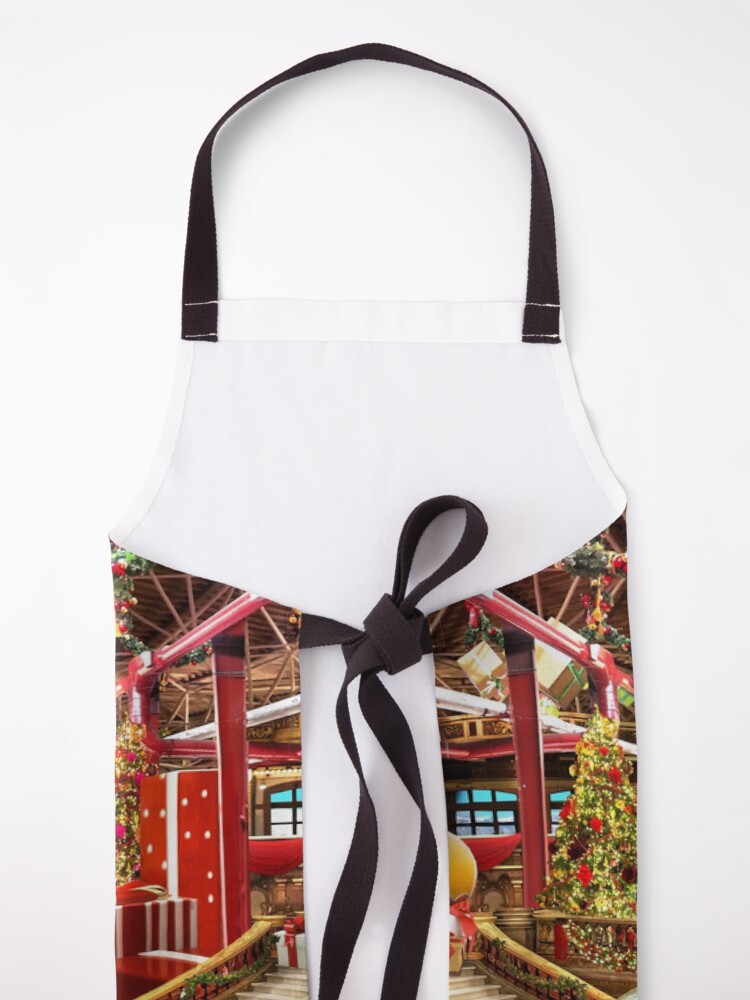 Alternate view of Santas Workshop - Christmas Holiday Art Apron