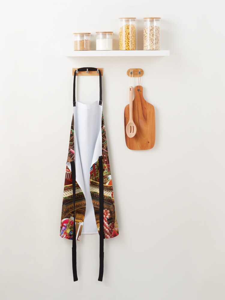 Alternate view of Santas Workshop - Christmas Holiday Art Apron