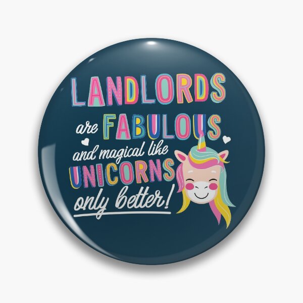 Item preview, Landlords are like Unicorns Gift Idea designed and sold by betternotes.