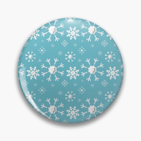 Item preview, Teal Blue Snowflake Pattern  designed and sold by Zurickdesigns.