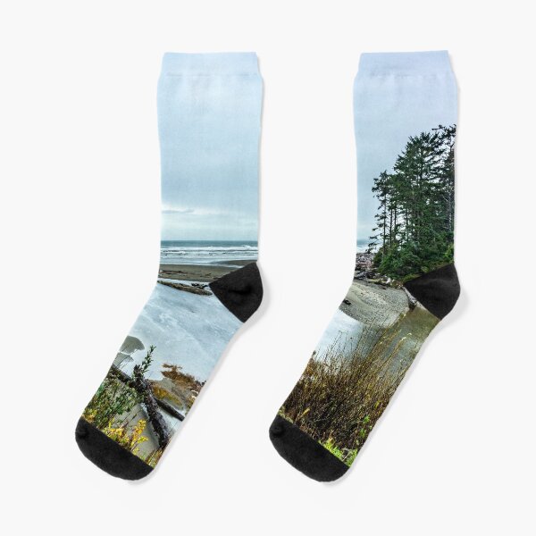 Kalaloch Creek Meets the Pacific Socks
