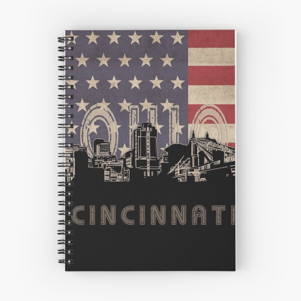 Item preview, cincinnati skyline flag designed and sold by BekimART2.