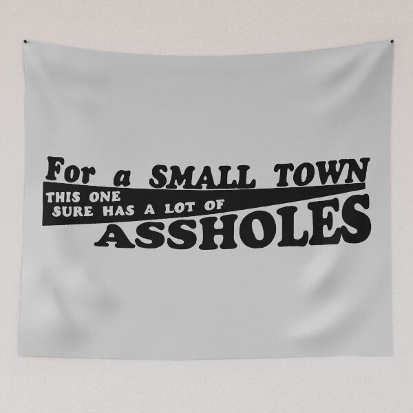 Item preview, For A Small Town... (BLACK) designed and sold by DiscoVolante.
