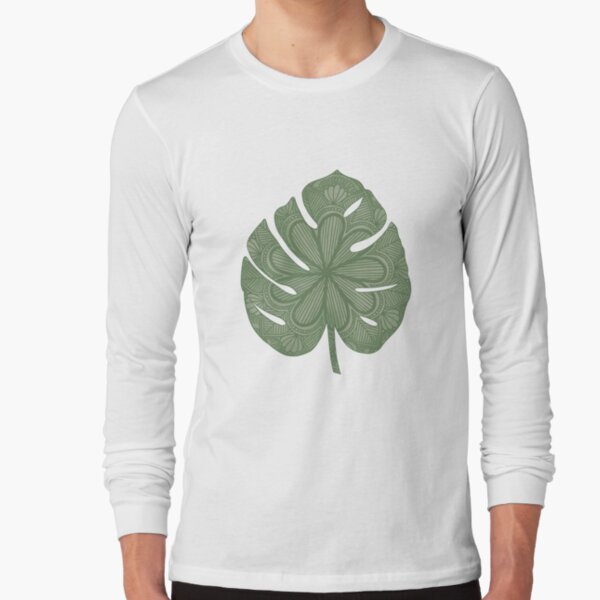 Men’s Long Sleeve Shirt Mandala Monstera