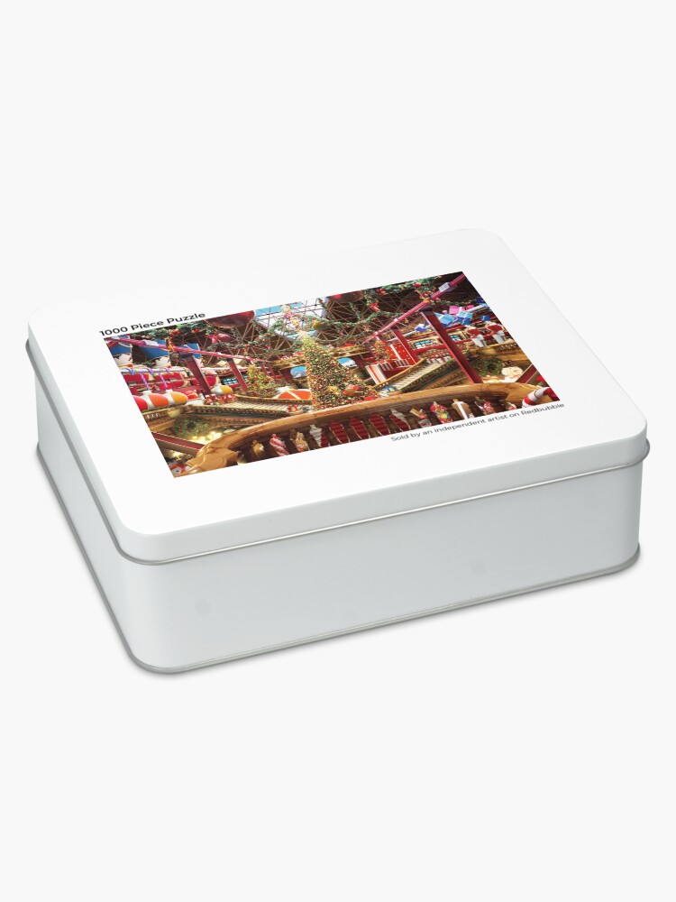 Alternate view of Santas Workshop - Christmas Holiday Art (w. balcony) Jigsaw Puzzle