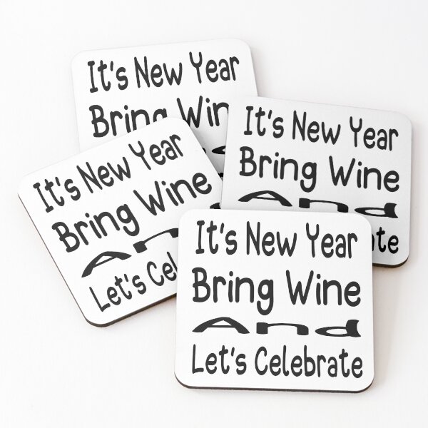 Item preview, Its new year bring wine and lets celebrate  designed and sold by ibrastore.