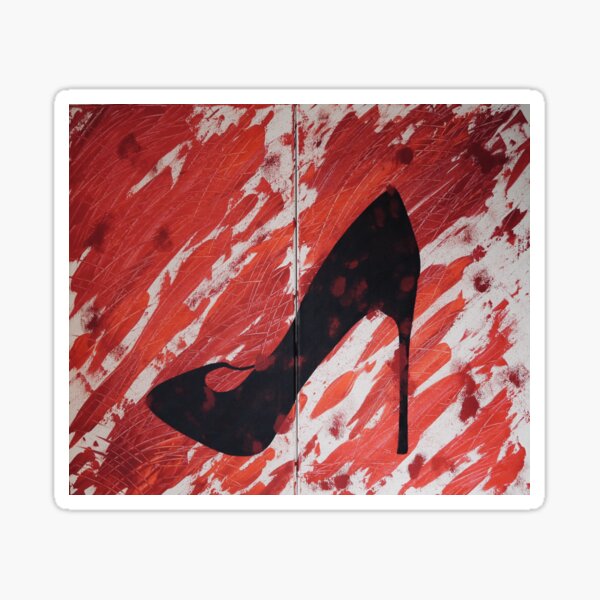 High Heel Shoe Sticker Red and Silver (Each) – Mardi Gras Spot