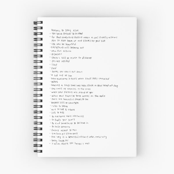 Item preview, Matthew Gray Gubler List of Reasons to Live designed and sold by emmy107.