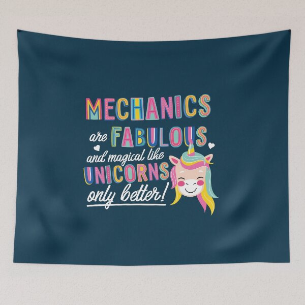 Item preview, Mechanics are like Unicorns Gift Idea designed and sold by betternotes.