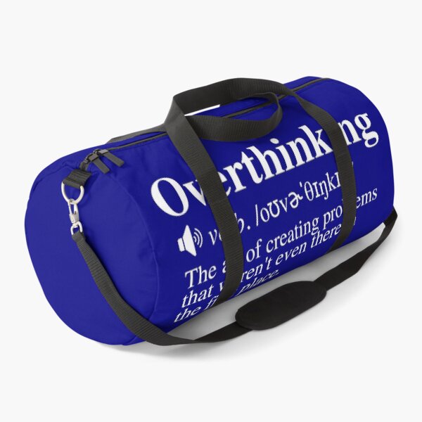Item preview, Overthinking Definition: Creating Problems (Navy/Blue Background) designed and sold by mind-illusions.