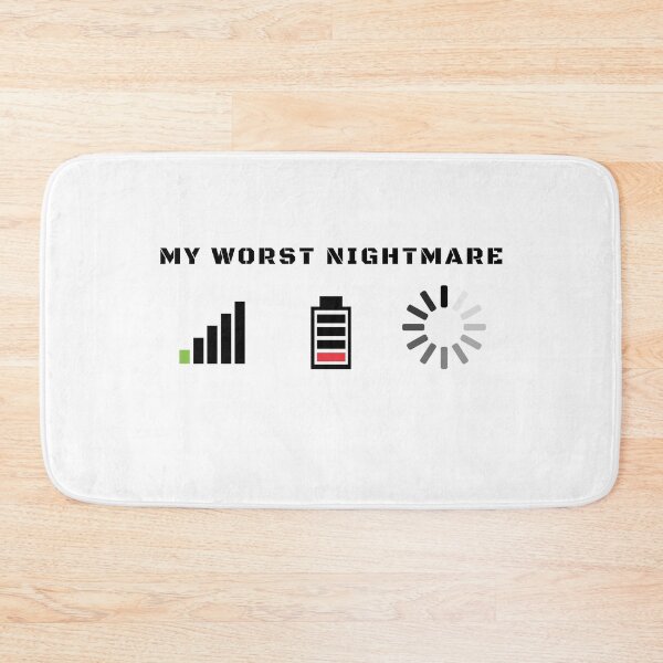 Item preview, My Worst Nightmare Low Wifi, Low Battery, Not Loading Funny Gamer Videogames designed and sold by Trankix.