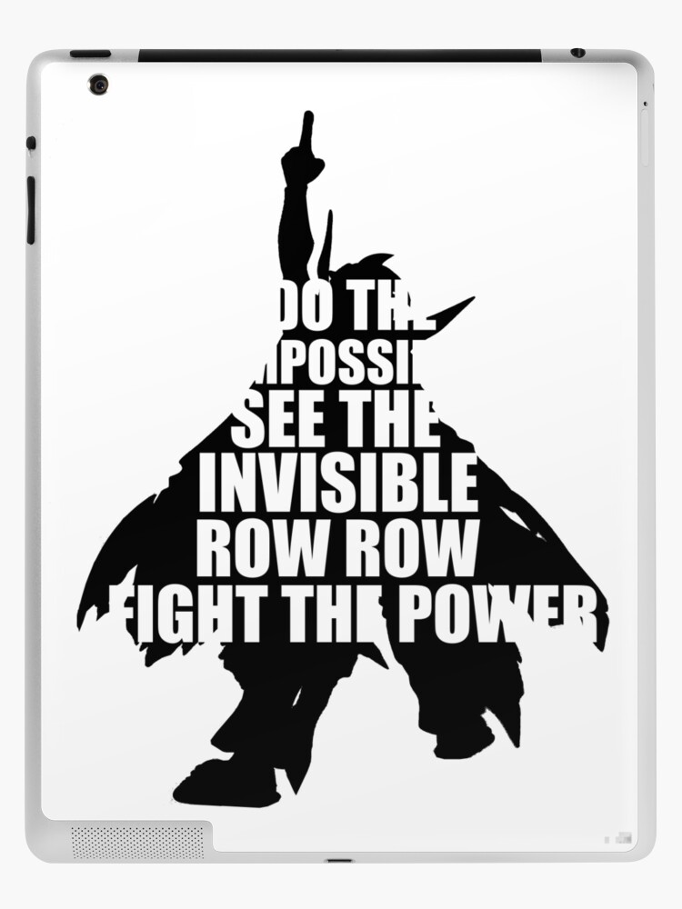 Row Row Fight The Power Ipad Case Skin By Saiyasean Redbubble