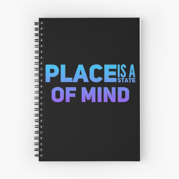 Item preview, Place Is A State Of Mind, Blue Gradient designed and sold by WhimsicaliTee.