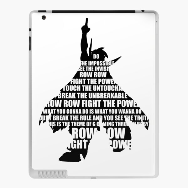 Row Row Fight The Power Ipad Case Skin By Saiyasean Redbubble