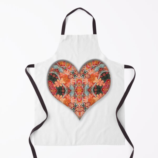 Item preview, Peachy Floral Heart Mandala designed and sold by DesJardins.