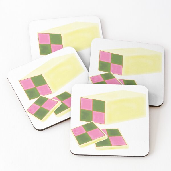 Item preview, British Classic Battenburg cake - rose and pistachio  designed and sold by Woodchucky.