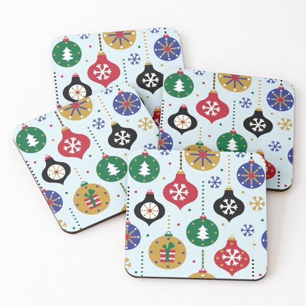 Item preview, Christmas Ornament Pattern (Blue) designed and sold by HeraAndKosmos.