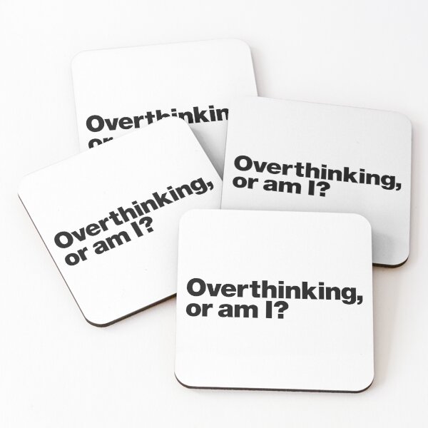 Item preview, Overthinking, or am I? (black) designed and sold by dudethecreator.