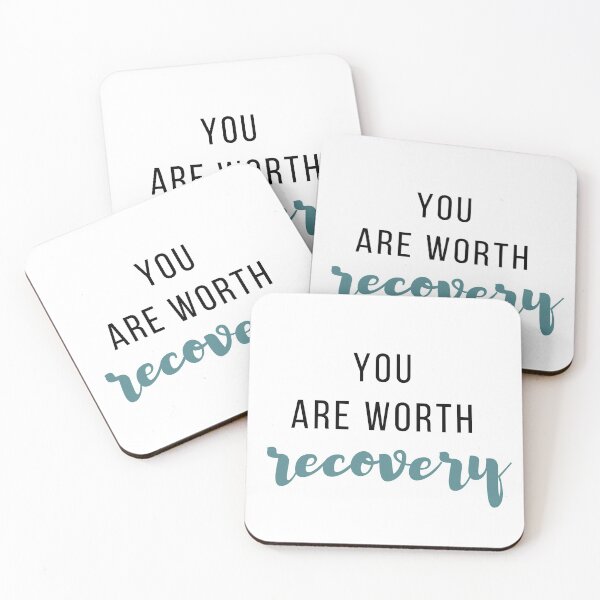 Item preview, You Are Worth Recovery - BlueGrey designed and sold by jshujules.