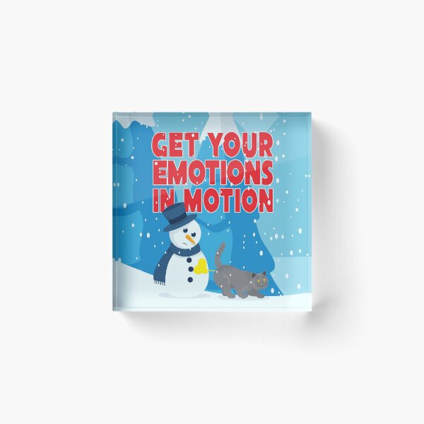 Item preview, Get Your Emotions In Motion Funny Winter Cat  designed and sold by MiloCuteCat.
