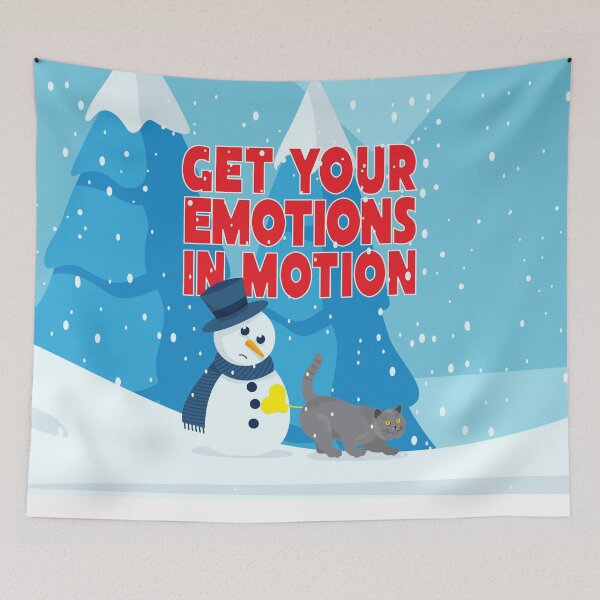 Item preview, Get Your Emotions In Motion Funny Winter Cat  designed and sold by MiloCuteCat.