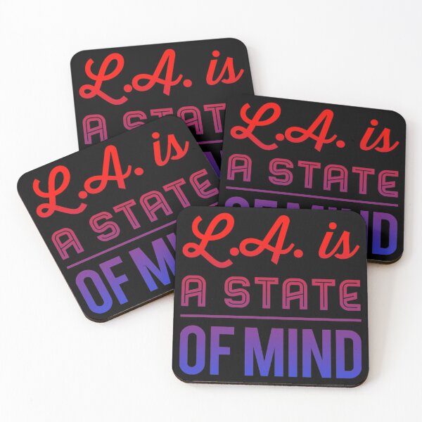Item preview, L.A. Is A State Of Mind, Red Blue Gradient designed and sold by WhimsicaliTee.