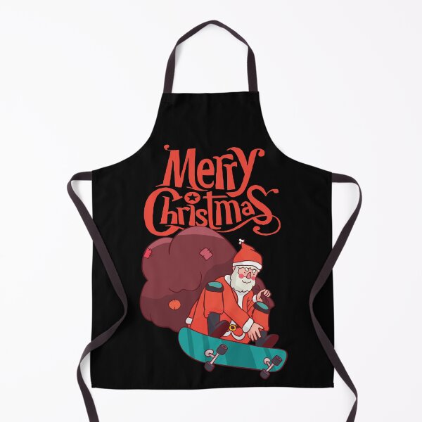 Aperçu de l'œuvre Noël Skateboarding Santa créée et vendue par arrowroses.