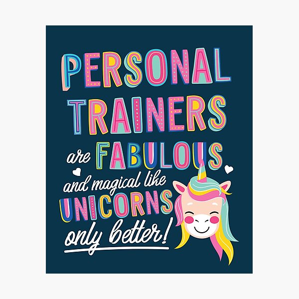 Item preview, Personal Trainers are like Unicorns Gift Idea designed and sold by betternotes.
