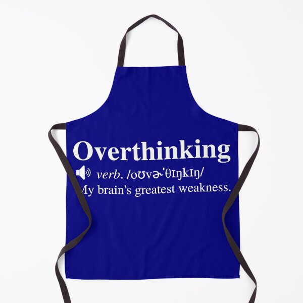Item preview, Overthinking Definition (Navy/Blue Background) designed and sold by mind-illusions.