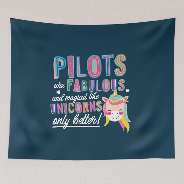 Item preview, Pilots are like Unicorns Gift Idea designed and sold by betternotes.
