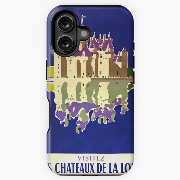 Item preview, retro classic Chateaux de la Loire poster designed and sold by CorasPosters.