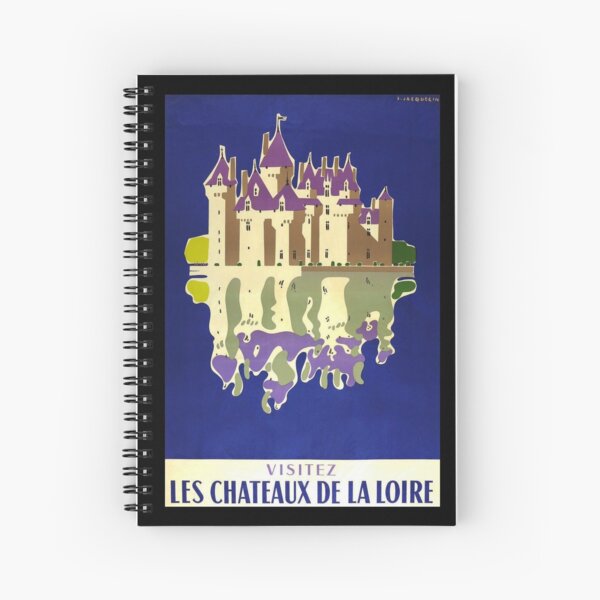 Item preview, retro classic Chateaux de la Loire poster designed and sold by CorasPosters.