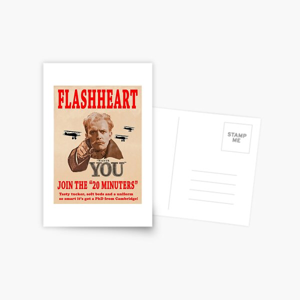 FLASHHEART WANTS YOU Postcard
