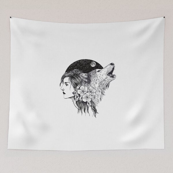 Item preview, Woman With Wolf designed and sold by Artsy-Kat9697.