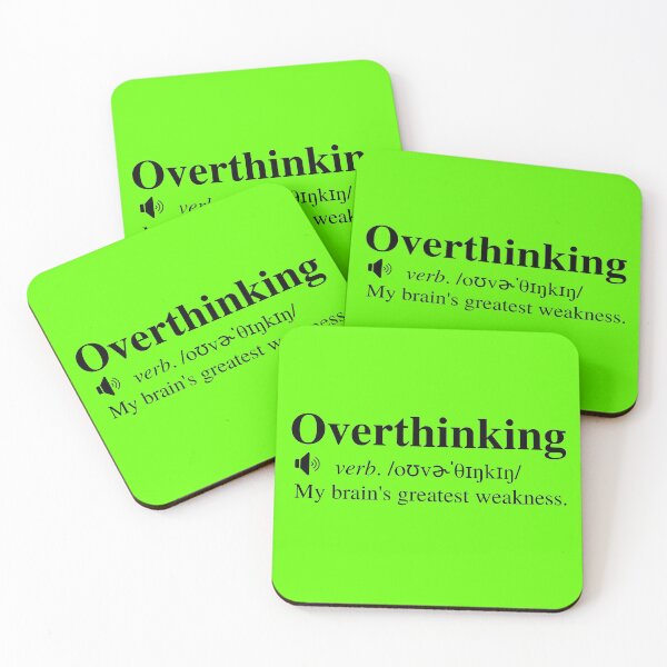 Item preview, Overthinking Definition: My Brain's Greatest Weakness designed and sold by mind-illusions.