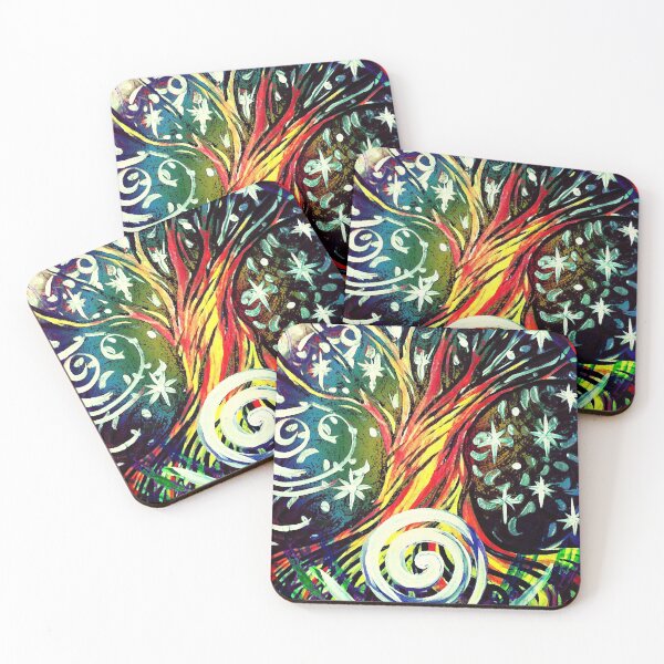 Item preview, psychedelic tree of life designed and sold by rainingcrow.