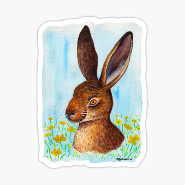 Hare Sticker